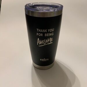 Kinbata Black Stainless Tumbler - "Thank You For Being Awesome